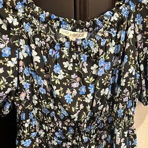 Lola Grace Black Floral Dress